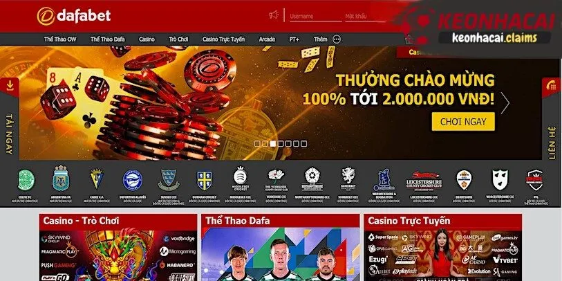 Nhà Cái Dafabet - Nhà Cái Uy Tín Hàng Đầu Châu Á 2025 Các sản phẩm cá cược có tại dafabet